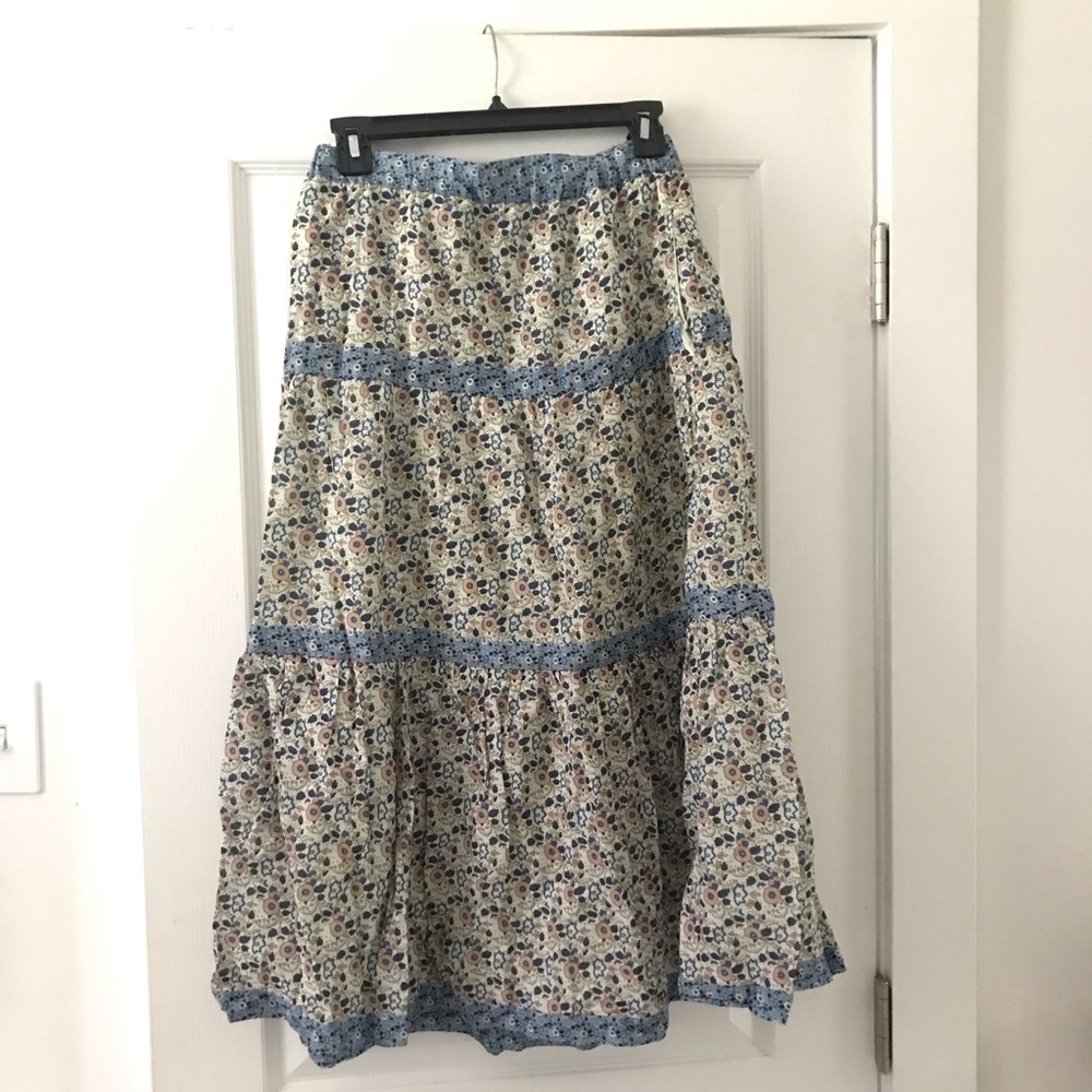 Long Floral Skirt